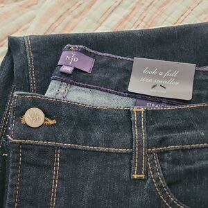 NYDJ Women's Straight Leg Jeans - Dark Blue